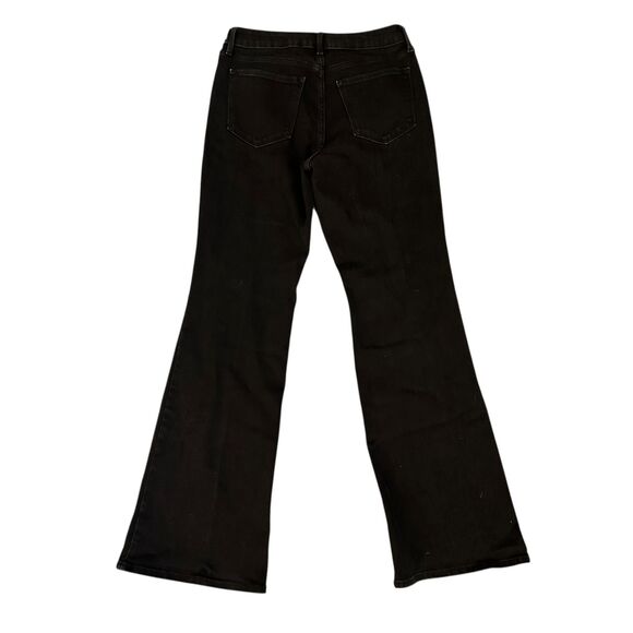 Old Navy Black Wide Leg High Rise WOW Flare Stretchy Jeans Size 8 - Picture 2 of 4